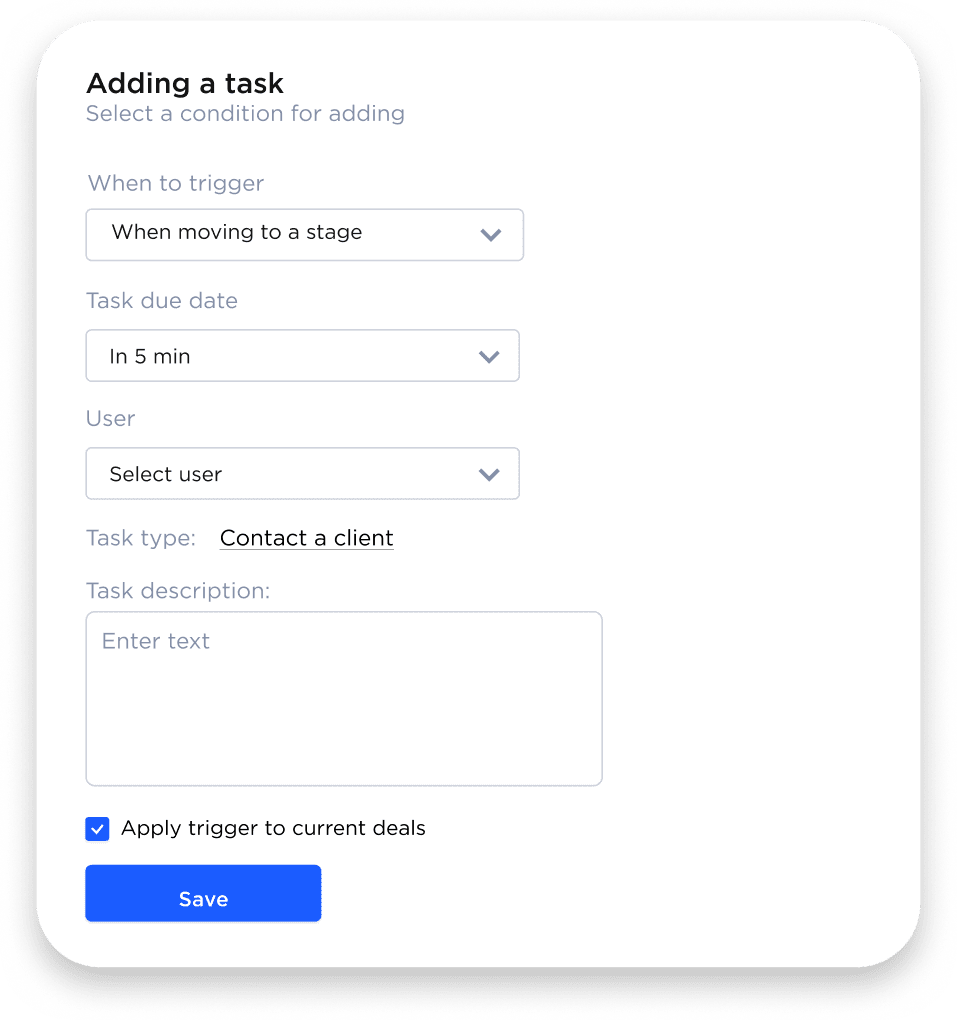 Chatbot builder and trigger setup 