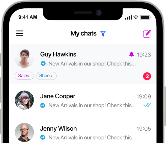chats in Umnico mobile app