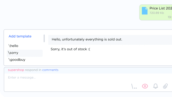 templates and hotkeys