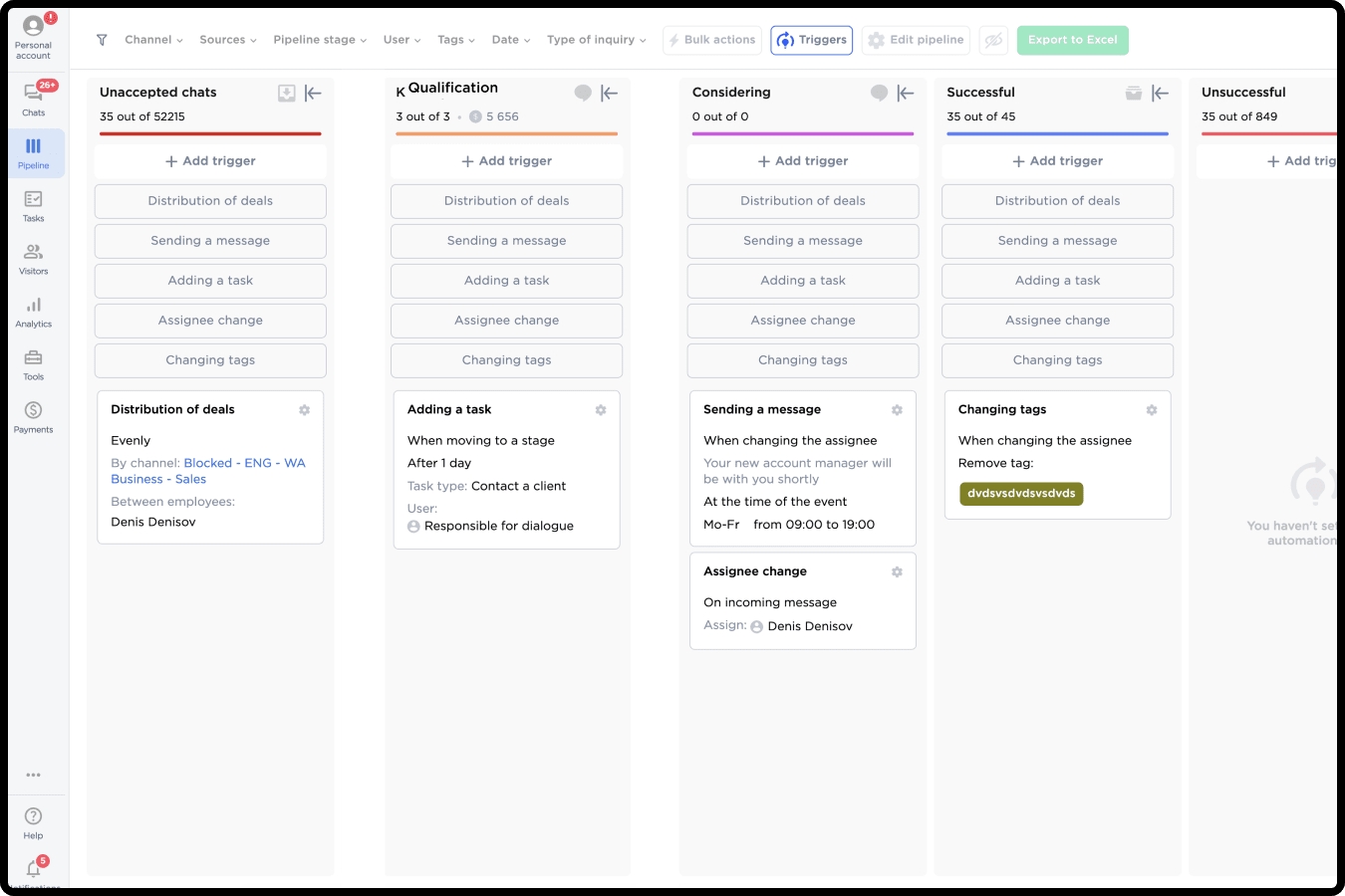templates for chatbot in Umnico